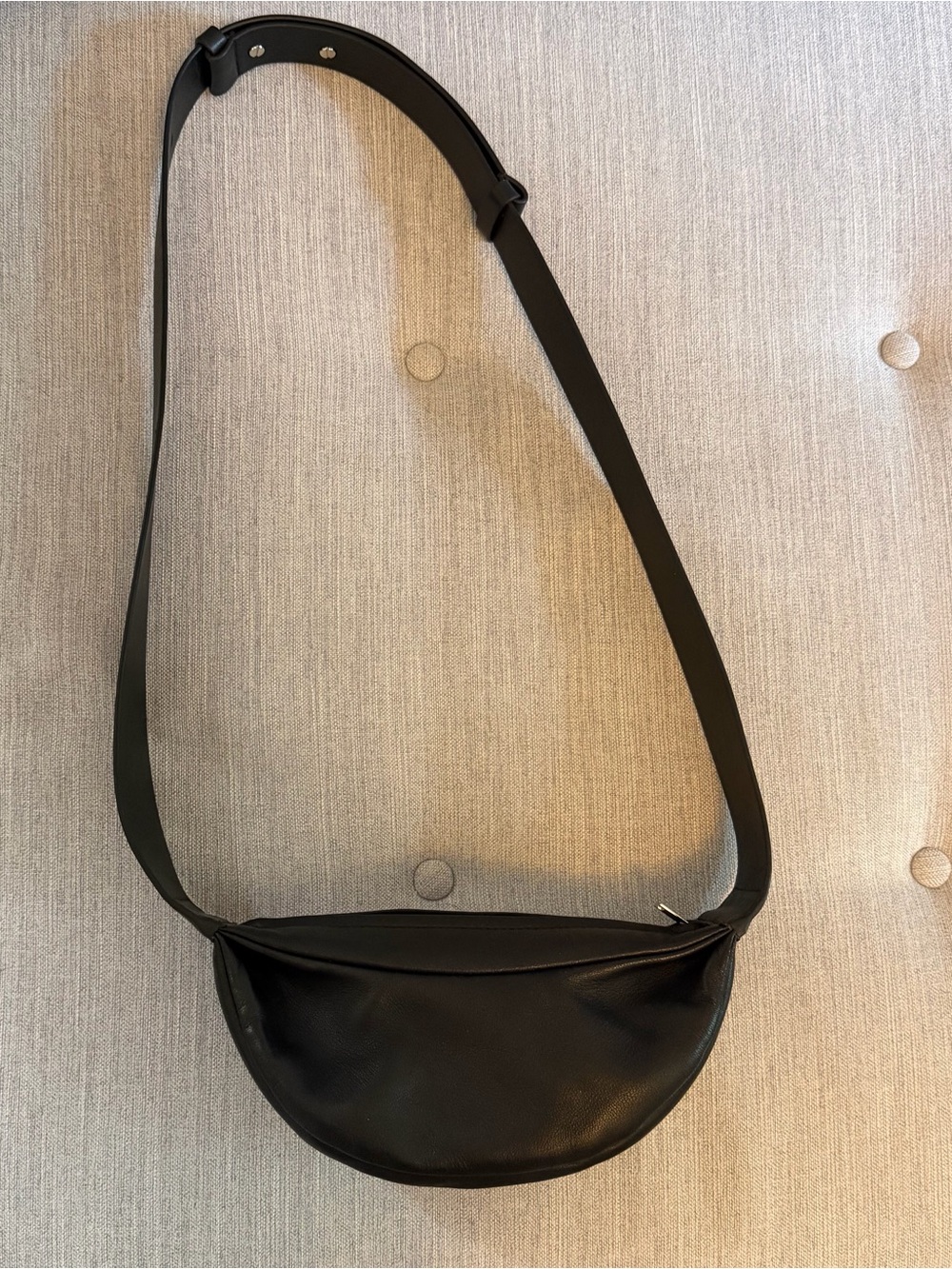 COS Black Leather Crossbody Bag